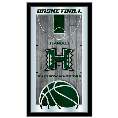 HOLLAND BAR STOOL CO University of Hawaii 15" x 26" Basketball Mirror MBsktHawaii